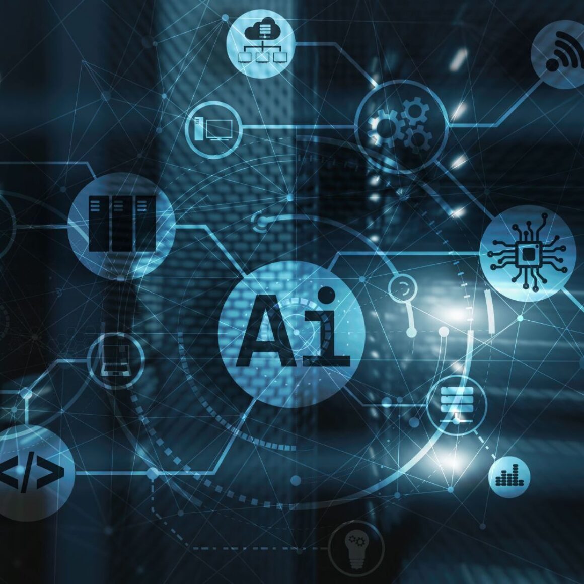 Virtuelle Darstellung von Bestandteilen der AI